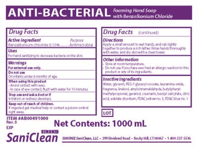 Bag Label (Anti Bacterial (1000   1000ml) Rev. 0)
